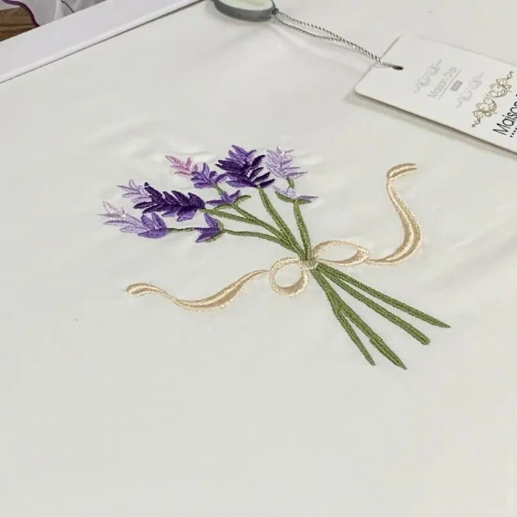 Постільна білизна Maison D'or LAVENDER EMBROIDERY LILAC євро
