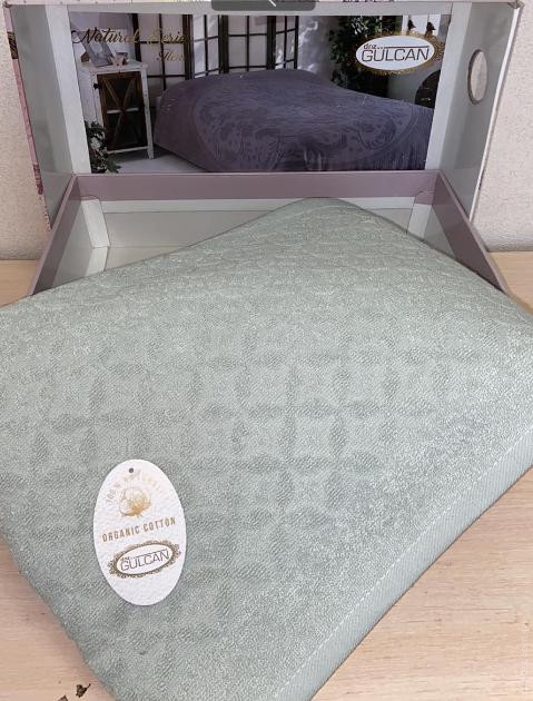 Махровая простынь-покрывало Gulcan Fleur V02 200х220 см