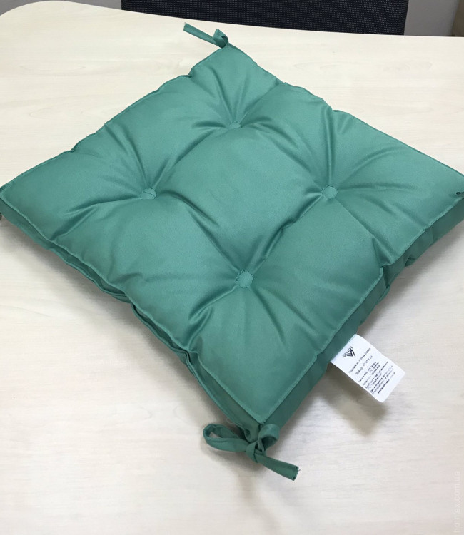 Подушка для стула Vende Classic с завязками 40x40x5 см мятный