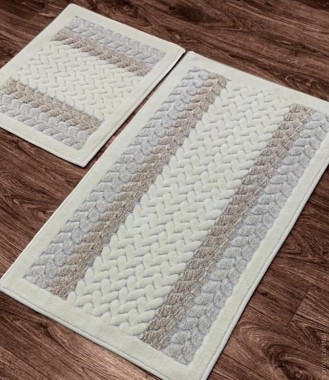 Набор ковриков Zugo Home Mercan Fidisi 50x60 см + 60x100 см