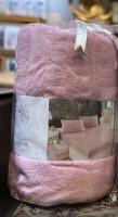 Простирадло махрове на резинці з наволочками Maison Dor 180x200 см рожеве