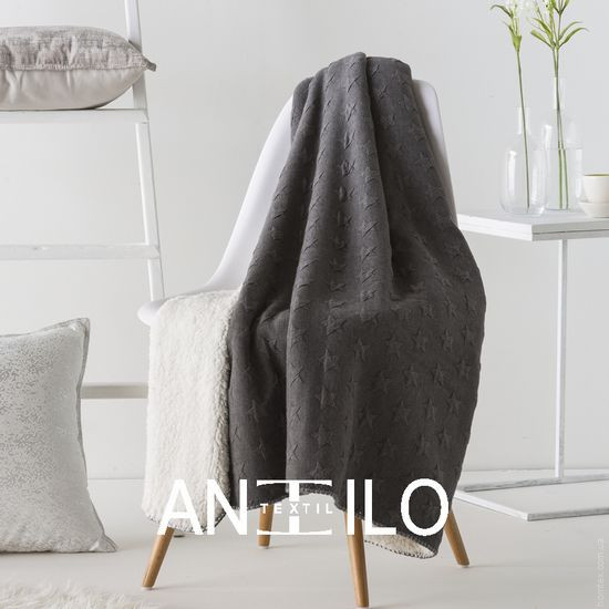 Плед Antilo Alegro gris 160x240 см