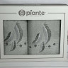 Набір махрових рушників Piante Home із двох штук 50х90+70х140 см з вишивкою модель 8