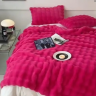 Плед - Покривало Home Textile Sable 200x230 см із штучного хутра рожеве