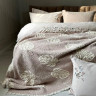 Покривало муслінове Saheser Forest beige 240x260 см з наволочками