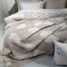 Покривало муслінове Saheser Forest beige 240x260 см з наволочками