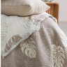 Покривало муслінове Saheser Forest beige 240x260 см з наволочками