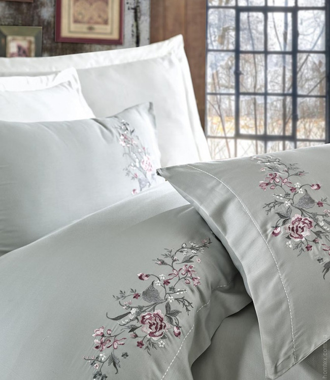 Постельное белье Dantela Vita Embroidered Efsa Maldiv евро