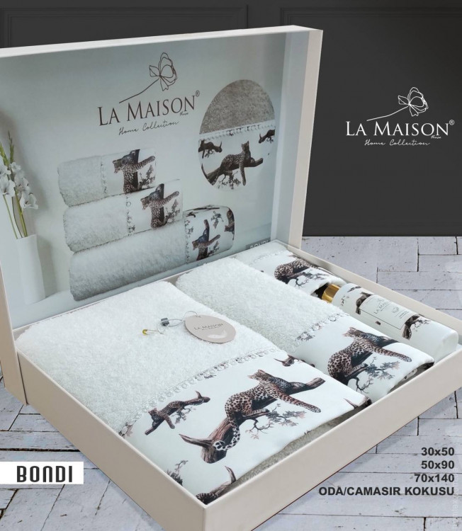 Набір рушників La Maison Bondi із 3 шт. 30х50 см+ 50х90 см +70x140 см з парфумом