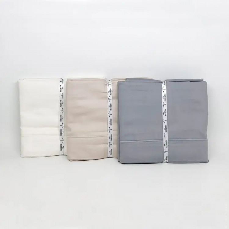 Простирадло сатин Maison Dor SHEET GREY (сіре) 245x275 см