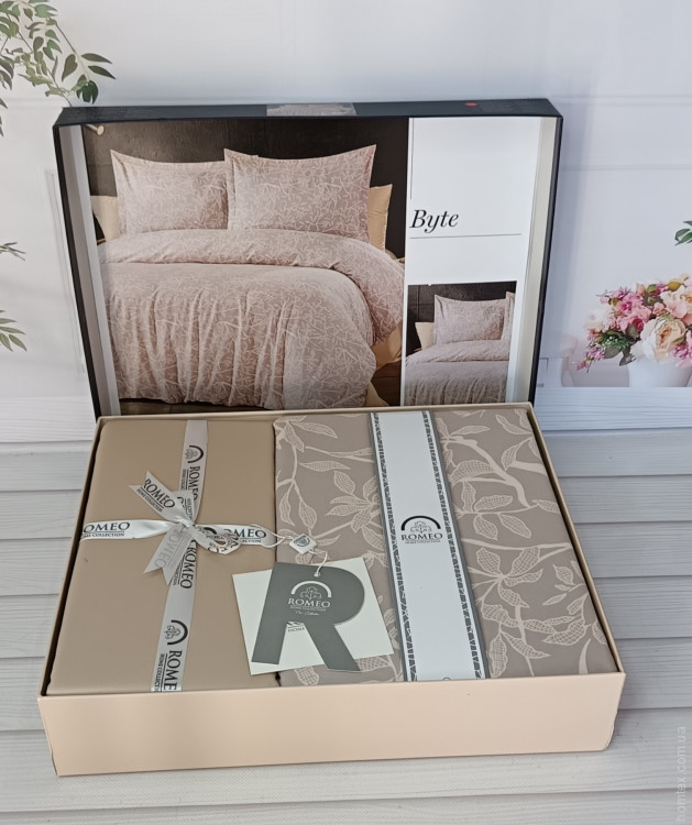 Постельное белье Romeo Home сатин - жаккард Byte евро