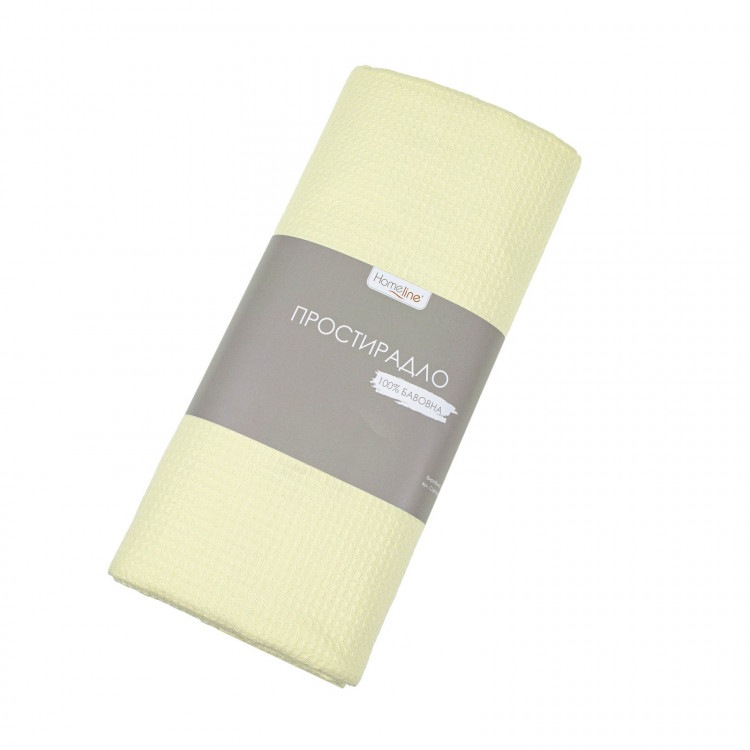 Вафельне простирадло Home Line 150х200 см жовте