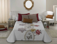 Покрывало двустороннее Canete Papillon red 250x270 см Покрывало двустороннее Canete Papillon red 250x270 см