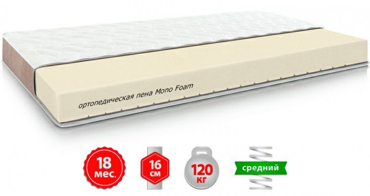 Матрас беспружинный Come-for Вега 80x200 см 