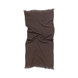 Полотенце Lotus Home Rius dark brown темно-коричневое 90х170 см