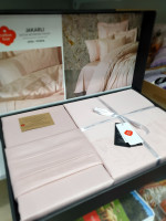 Постільна білизна Cotton Box сатин жакард Jana pudra євро