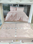 Покрывало жаккардовое Karina Homme Meltem pudra 250x260 см
