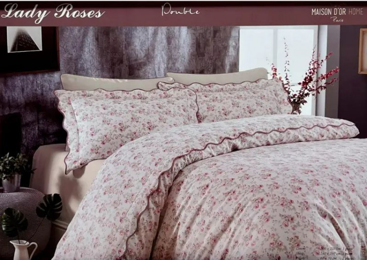 Постельное белье Maison Dor Lady Roses beige семейное