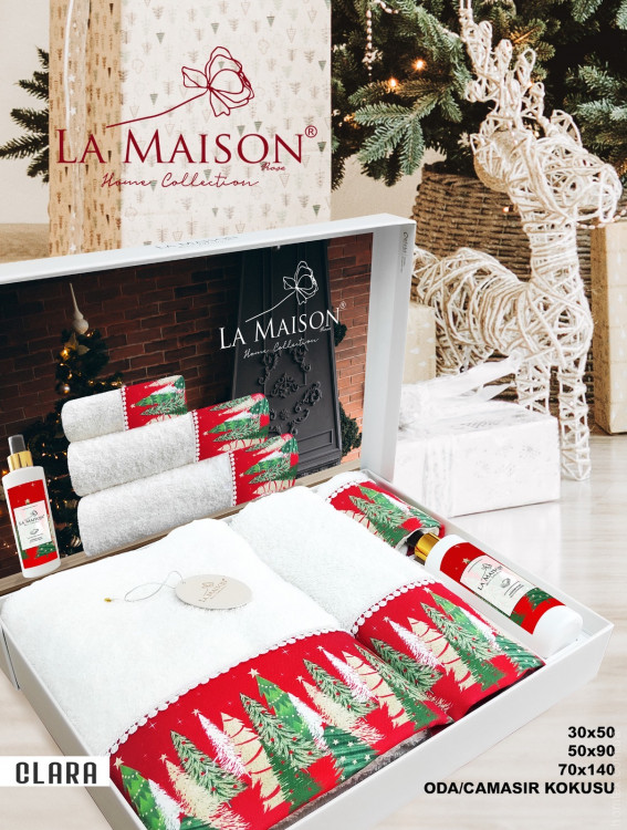Набір рушників La Maison Сlara з 3 шт. 30х50 см+ 50х90 см +70x140 см з парфумом