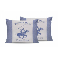 Набор наволочек Beverly Hills Polo Club BHPC 030 Blue 50х70 см