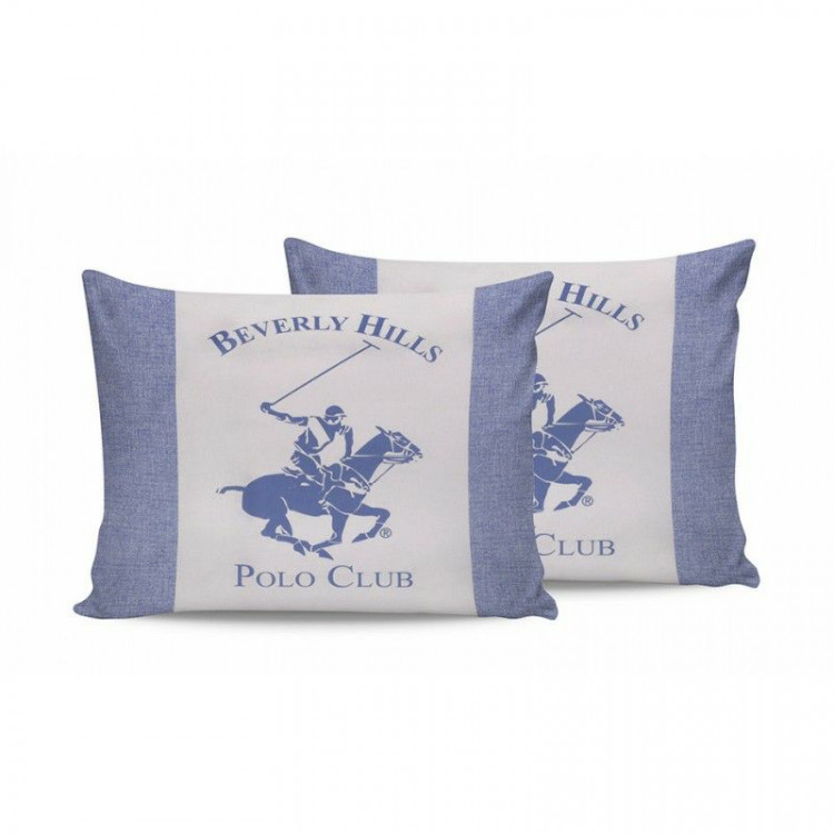 Набор наволочек Beverly Hills Polo Club BHPC 030 Blue 50х70 см