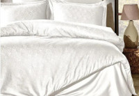 Постільна білизна Saheser Harley krem ​​євро сатин-жаккард