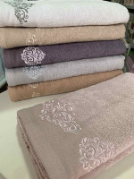 Набор махровых полотенец Sikel Purry Cotton с вышивкой V.3 50х90 см 6 шт.