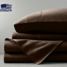 Простынь Boston Textile Sateen Dark Chocolate 80x190 см на резинке