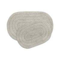 Набор ковриков для ванной Shalla Edna tas серый 40х60 см + 50х100 см