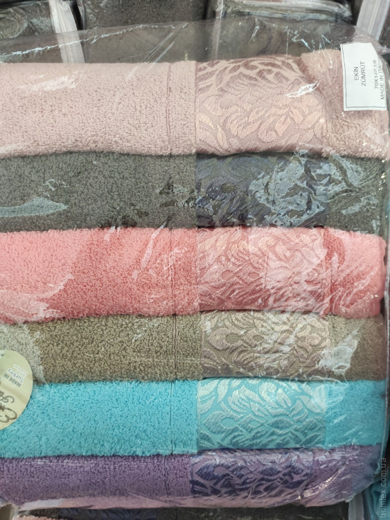 Набор махровых полотенец Ekin Zumrut 70x140 см из 6 штук