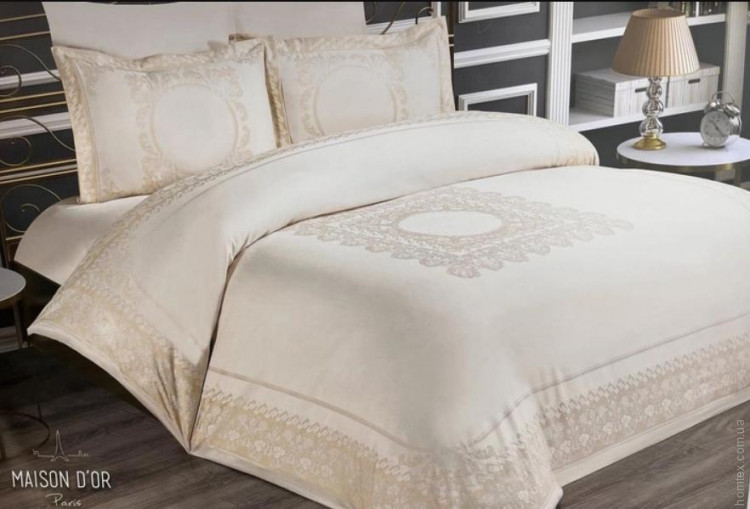 Постільна білизна Maison D'or Tom Ross Ecru-Beige (екрю-бежева) євро
