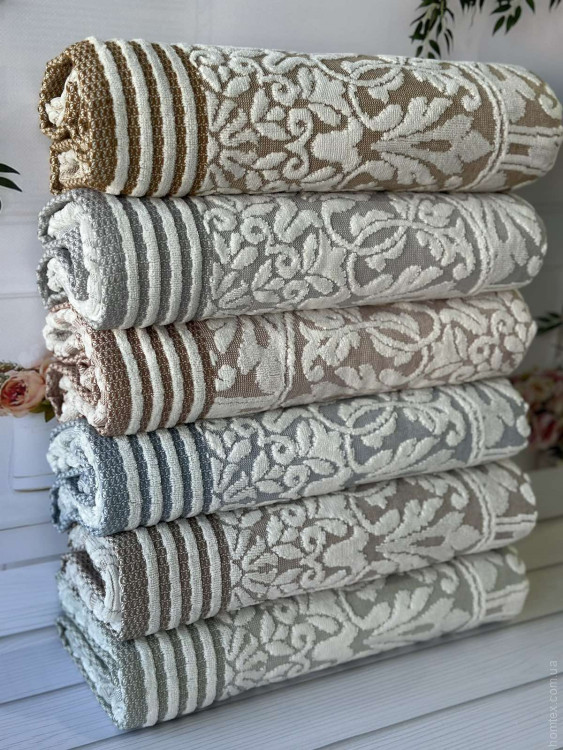 Набір махрових рушників Sikel із 6-ти штук 50х90 см, модель 22