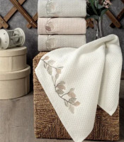 Набір махрових рушників Pupilla вафелька + махра 50х90 см, модель 4