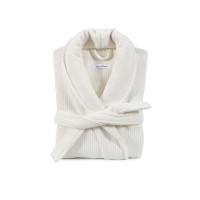 Халат unisex Lotus Home Bold New Microcotton off white махровый S