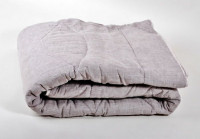 Зимнее стеганое льняное одеяло с наполнителем лен 140х205 см. Хеппи Лен