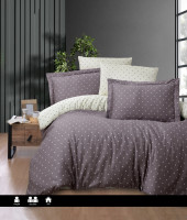 Постельное белье First Choice Point lilac сатин люкс семейный 