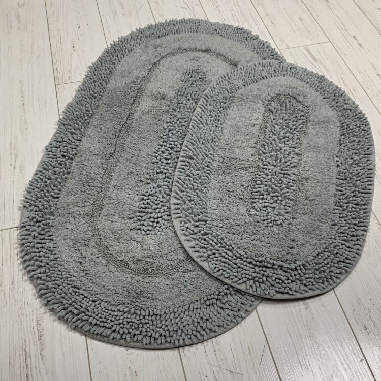 Набор овальных ковриков для ванной Zerya, модель 6626 (50х60 см + 60х100 см)