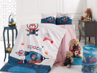 Постельное белье в кроватку для новорожденных деток Nazenin Space
