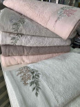 Набор махровых полотенец Sikel Purry Cotton с вышивкой V.1 70х140 см 6 шт.