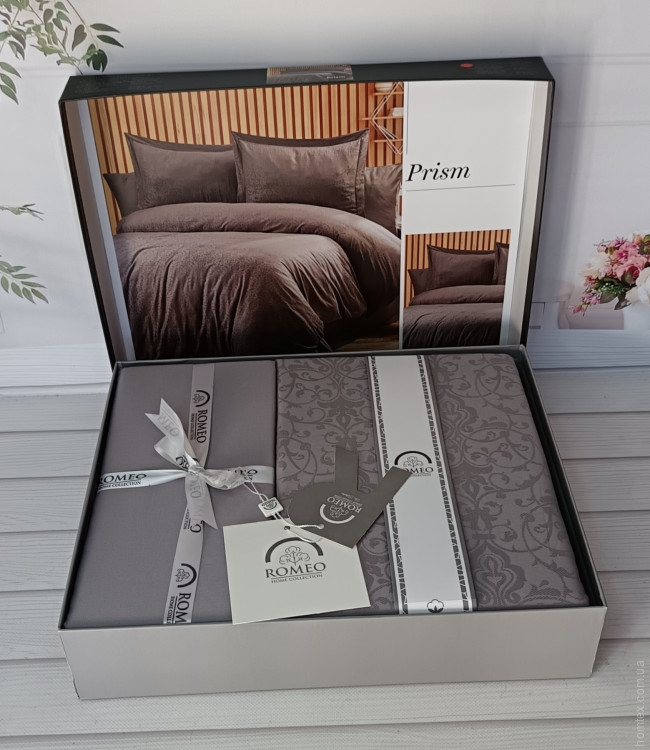 Постельное белье Romeo Home сатин - жаккард Prism евро