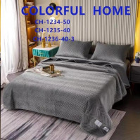 Покрывало велюровое Colorful Home 210x230 см с наволочками Зигзаг, модель 3