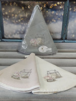 Набор круглых махровых полотенец для кухни Pupilla Bernini 70х70 см, модель 9