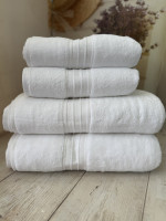 Набір махрових рушників Туреччина 50×80 см із 2-х штук, 75х145 см із 2-х штук, модель 6