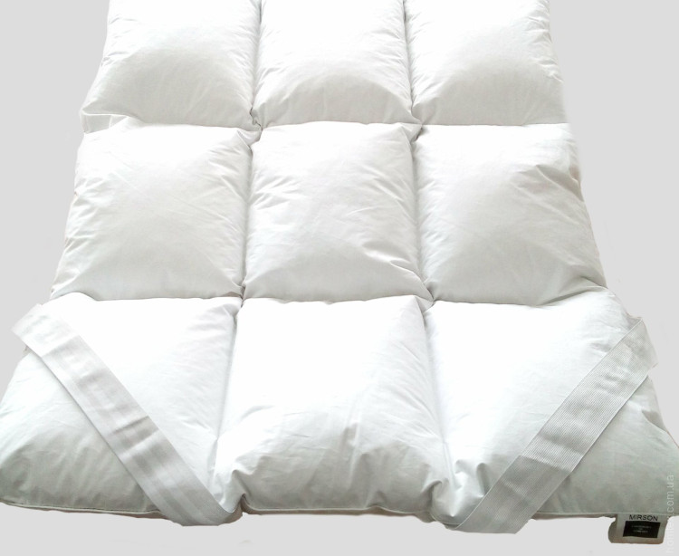 Перина-наматрасник Mirson DeLuxe пух 30% 90x200 см 