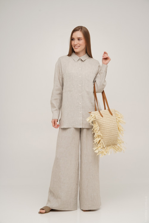 Рубашка льняная Linen SoundSleep натуральная (размер L) Рубашка льняная Linen SoundSleep натуральная (размер L)