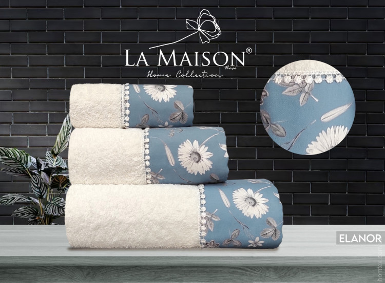 Набір рушників La Maison Elanor із 3 шт. 30х50 см+ 50х90 см +70x140 см з парфумом