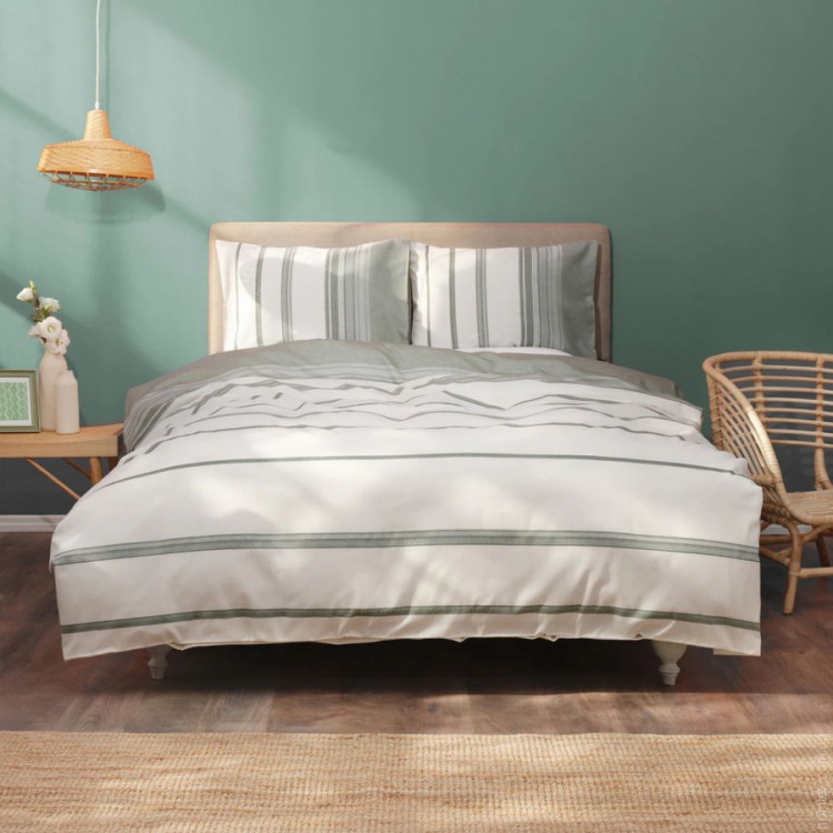 Постельное белье Karaca Home Vetro haki полуторный