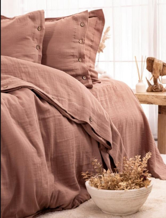 Постільна білизна Saheser Vetro Taba муслін євро