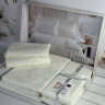 Постельное белье сатин - жаккард Romeo Home Ramses creame евро