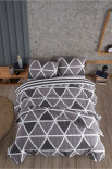Покривало стьобане Cotton Touch Striped Gri 200х220 см